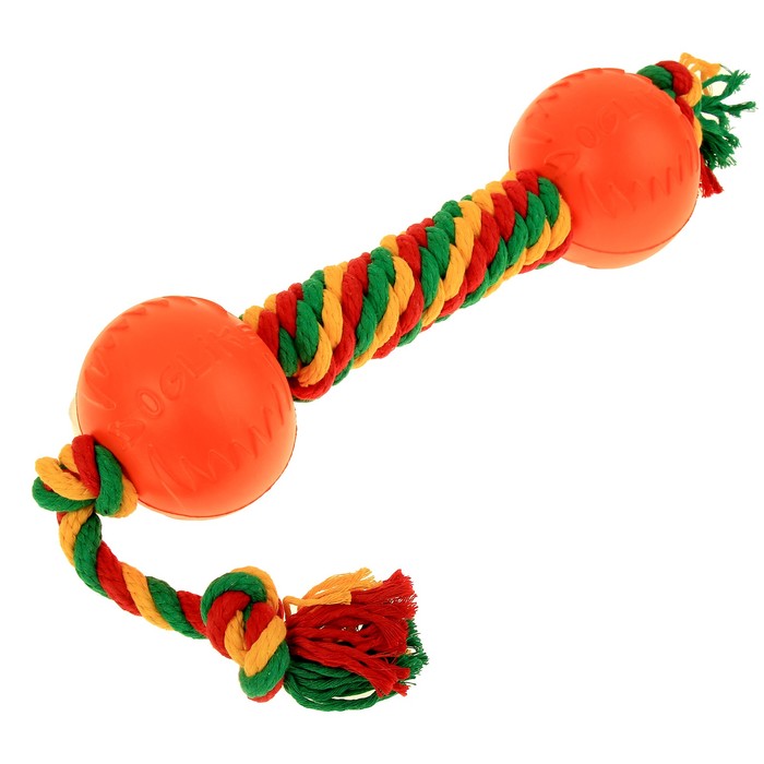 Гантель канатная "ДогЛайк", средняя, микс цветов