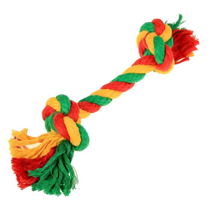 Грейфер канатный  "ДогЛайк" 2 узла, малый, микс цветов