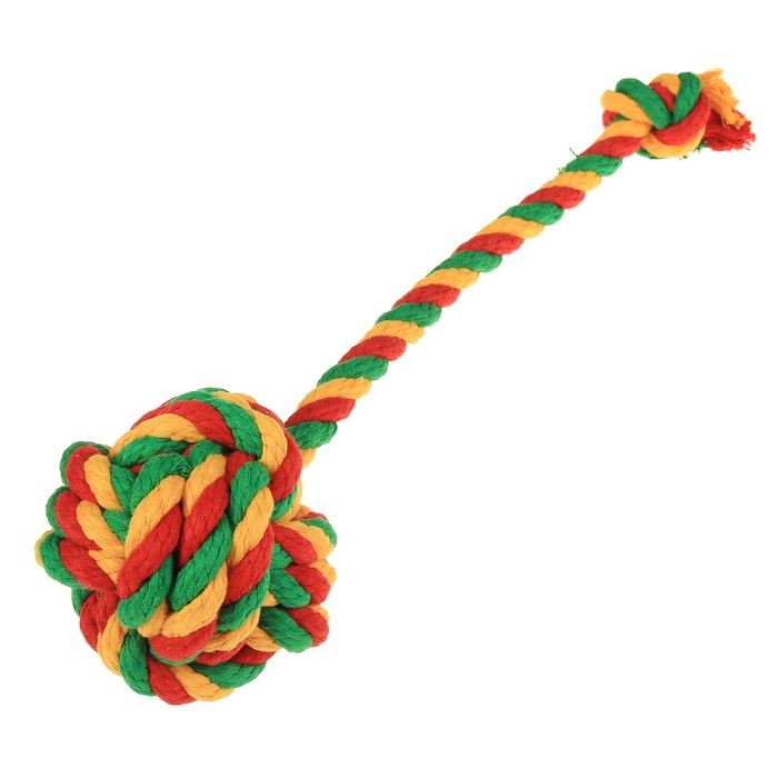 Мяч канатный "ДогЛайк", большой, микс цветов
