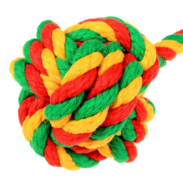 Мяч канатный "ДогЛайк", большой, микс цветов