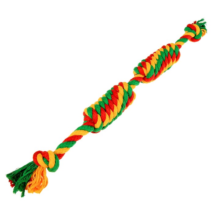Сарделькая канатная "ДогЛайк", большая, 2 шт, микс цветов
