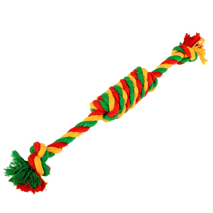 Сарделькая канатная "ДогЛайк", большая, 1 шт, микс цветов