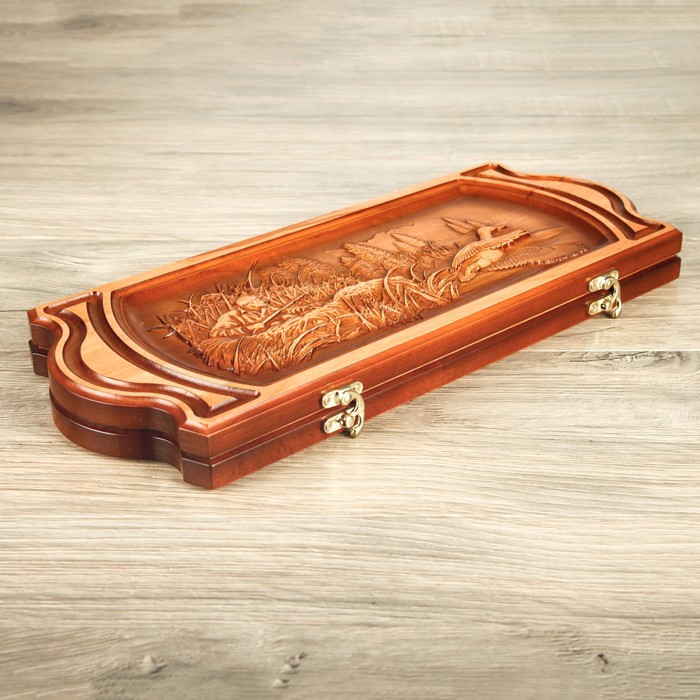 Нарды резные "Охота", микс