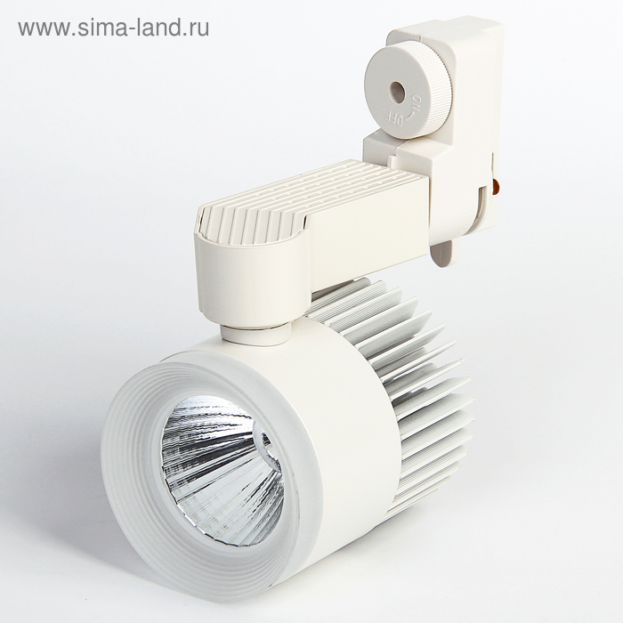 Трековый светильник Luazon TSL-008, 24 deg, 12 W, 960 Lm, 4000 K, дневной белый,  БЕЛЫЙ