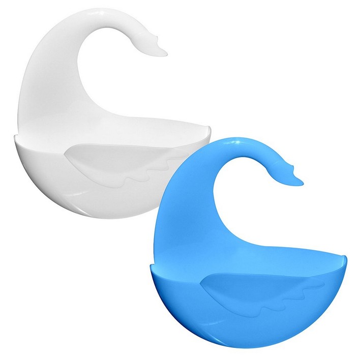 Подставка для умывальных принадлежностей подвесная "Лебедь", цвет МИКС