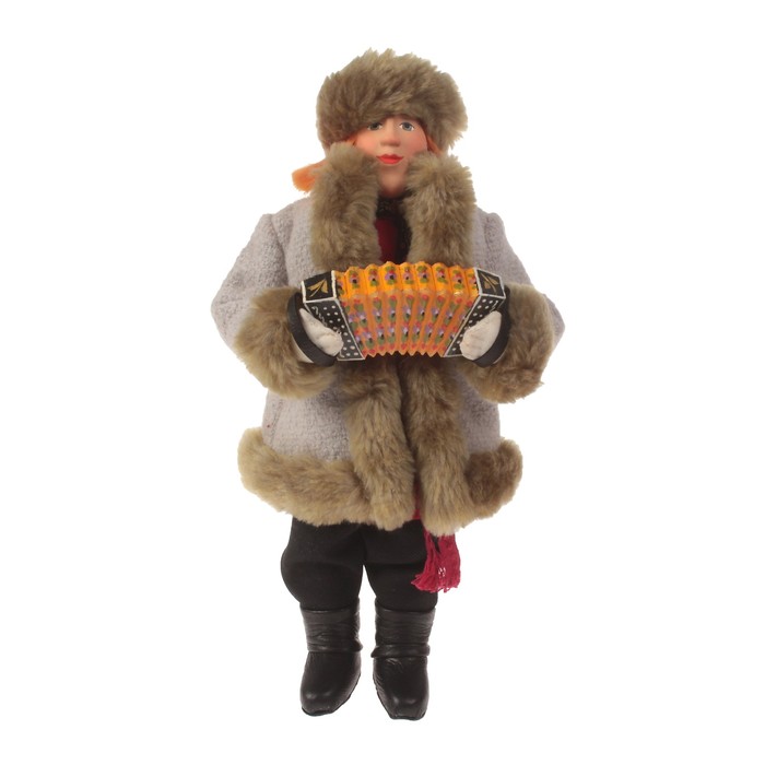 Сувенирная кукла "Иван в полушубке" 28 см МИКС
