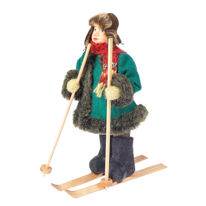 Сувенирная кукла "Мальчик-подросток в зимнем костюме" 28 см, МИКС