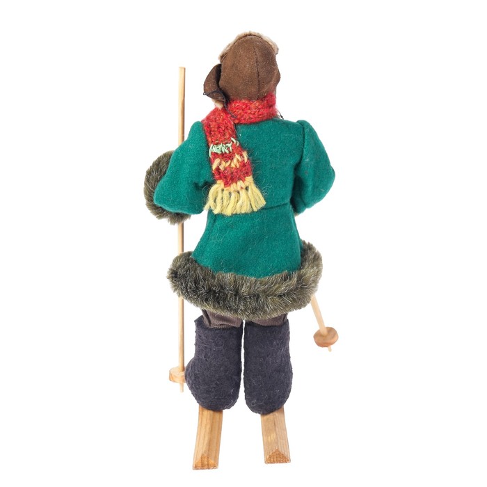 Сувенирная кукла "Мальчик-подросток в зимнем костюме" 28 см, МИКС