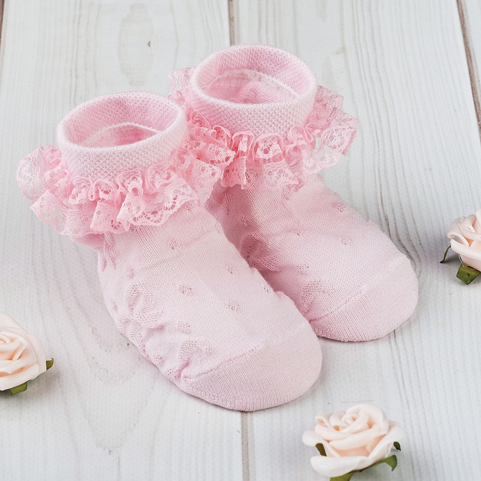 Носки Крошка Я "Бантики" 10-12 см, 9-12 мес, 80% хл.,17% п/с, 3% эл.
