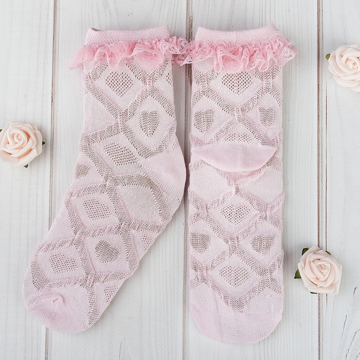 Носки Collorista "Сердечки" 14-16 см, 2-3 года, 80% хл.,17% п/с, 3% эл.