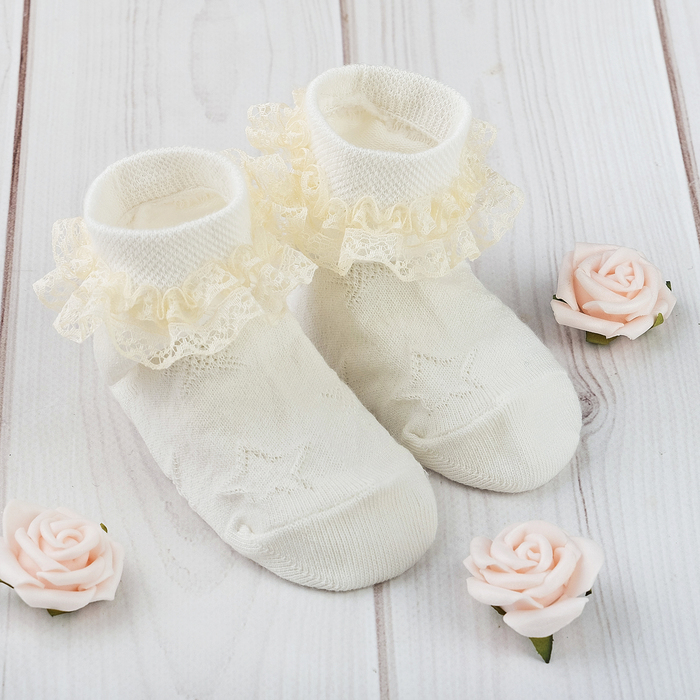 Носки Крошка Я "Звездочки" 10-12 см, 9-12 мес, 80% хл.,17% п/с, 3% эл.