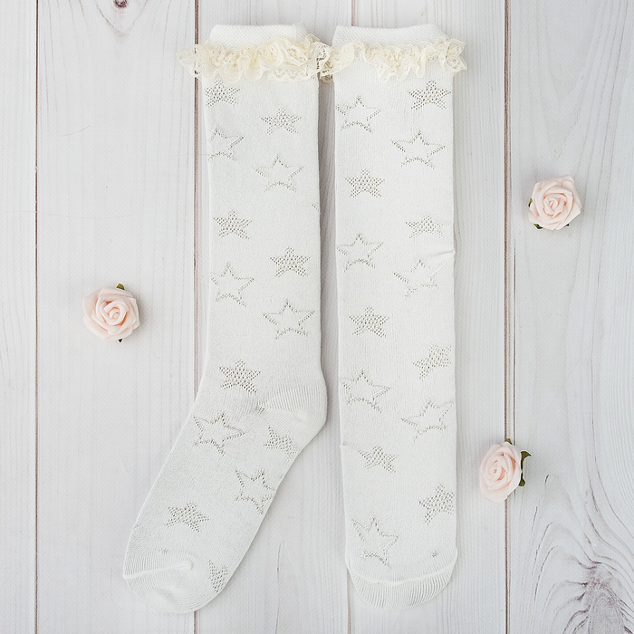 Гольфы Collorista "Звездочки" 14-16 см, 2-3 года, 80% хл.,17% п/с, 3% эл.