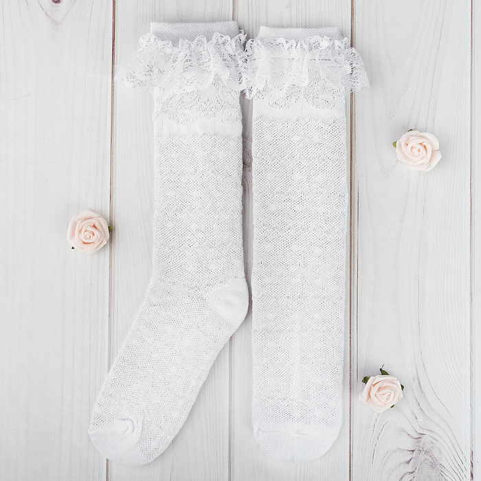 Гольфы Collorista "Кружево" 14-16 см, 2-3 года, 80% хл.,17% п/с, 3% эл.