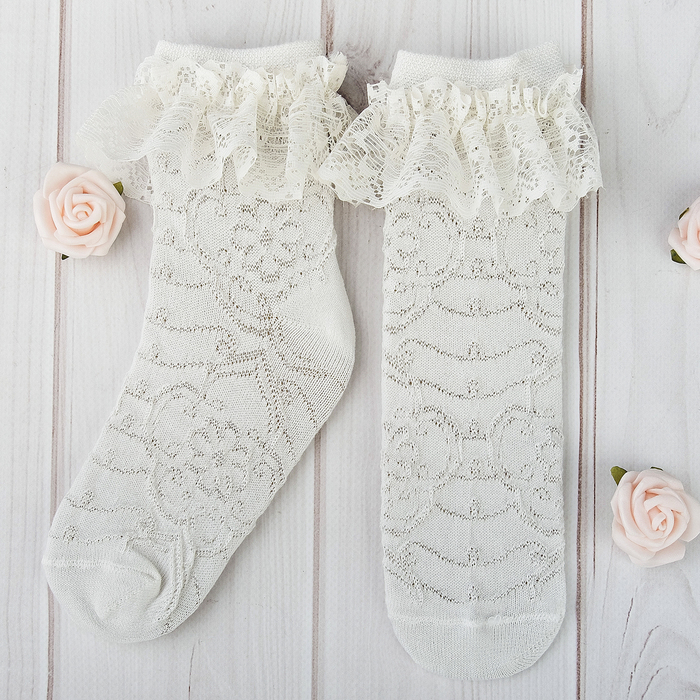 Носки Collorista "Цветочки" 14-16 см, 2-3 года, 80% хл.,17% п/с, 3% эл.