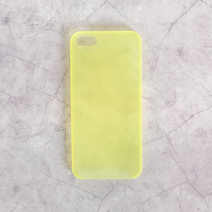 Чехол для телефона Накладка XINBO для iPhone 5s/5 желтый, пластик