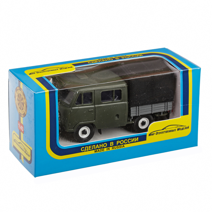 Машинка УАЗ-39094 с тентом "Фермер", масштаб 1:43