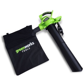 

Воздуходувка - пылесос GreenWorks GD40BV 24227, 40Вт, бесщеточный, БЕЗ АКК. И ЗУ