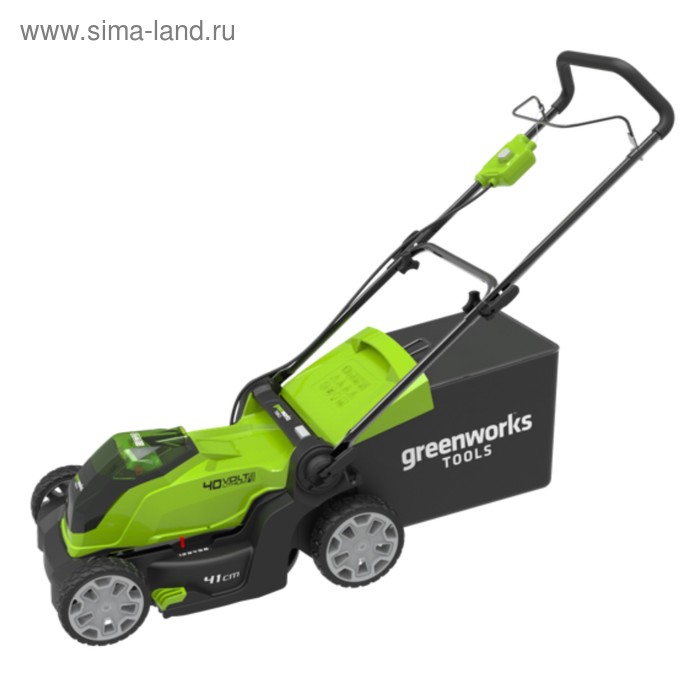 Газонокосилка GreenWorks 2504707 аккум 40 В ширина скоса 40 см БЕЗ АКК И ЗУ 22990₽