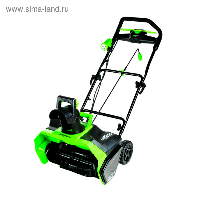 

Снегоуборщик аккумуляторный GreenWorks GD40STK4, 40В, 1*4Ач, ЗУ, захват 51х25 см