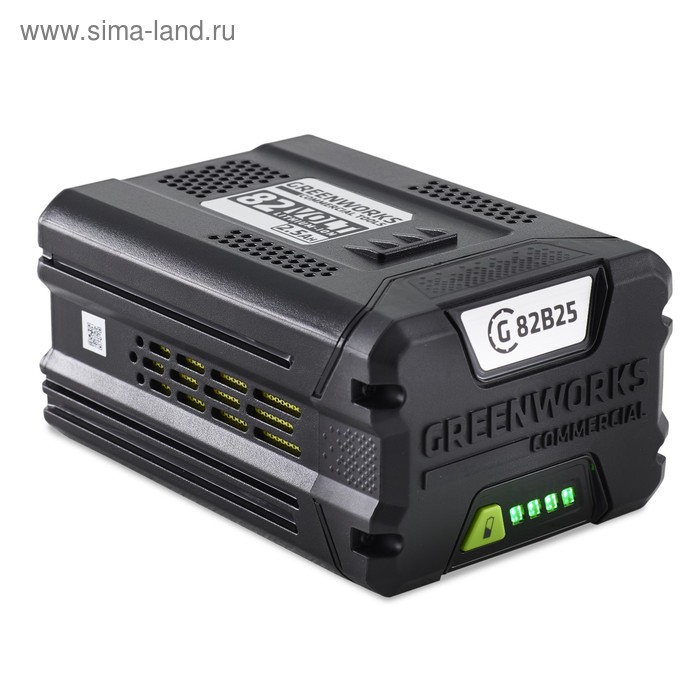 фото Аккумулятор greenworks g82b2 2914907, 82в, 2.5 ач, индикатор заряда