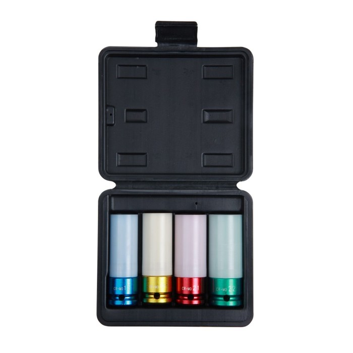 Набор ударных головок GATX G-520B4K, 1/2", 17/19/21/22 мм, в кейсе