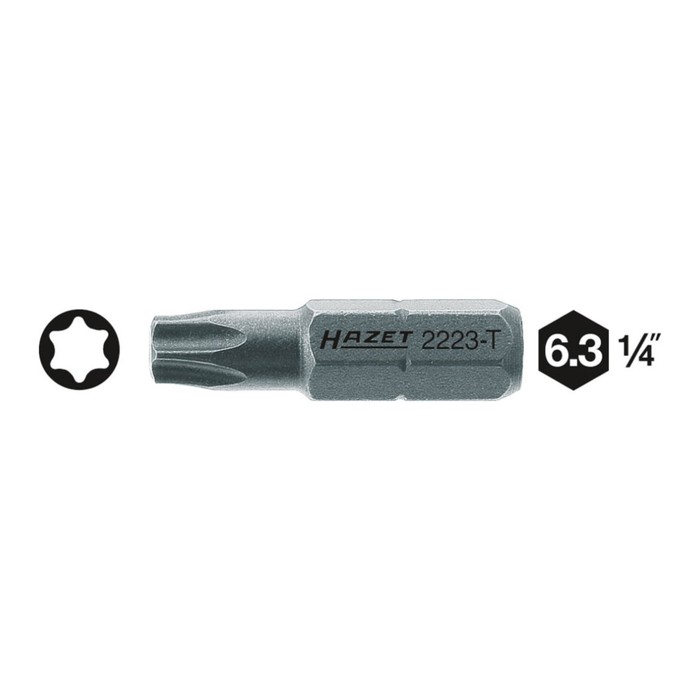 Насадка (бита) HAZET 2223-T27, TORX T27, шестигранный привод 8 5/16"