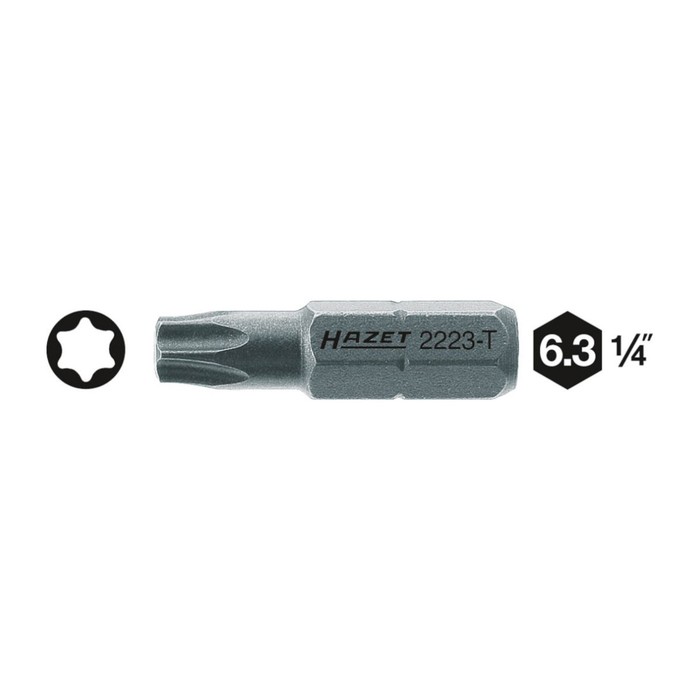 Насадка (бита) HAZET 2223-T30, TORX T30, шестигранный привод 8 5/16"