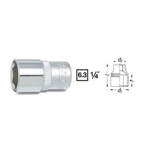 

Головка торцевая HAZET 850-9, 1/4", 9 мм, 6 граней