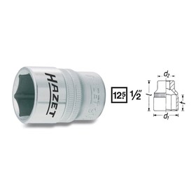 

Головка торцевая HAZET 900-19, 1/2" 19 мм, 6 граней