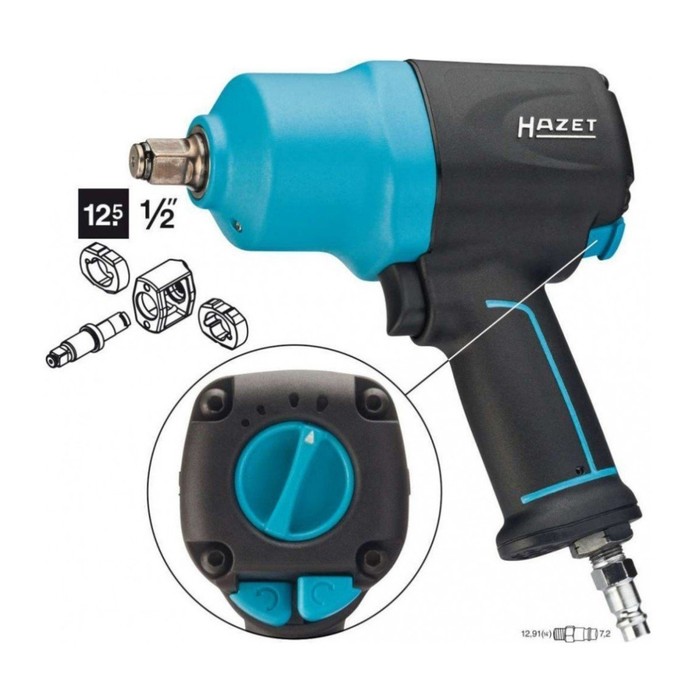 Ударный гайковерт HAZET 9012EL-SPC, 1700 Нм, 1/2"