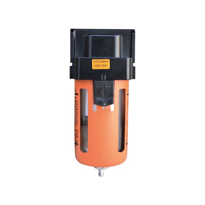 Фильтр-масловлагоотделитель WIEDERKRAFT WDK-7840, 1/2", давление до 10 бар.