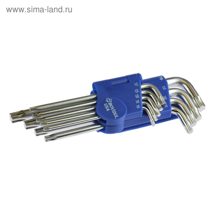 фото Набор ключей bovidix 5990409, torx (t10,t15,t25,т27, t30,t40, т45, т50)