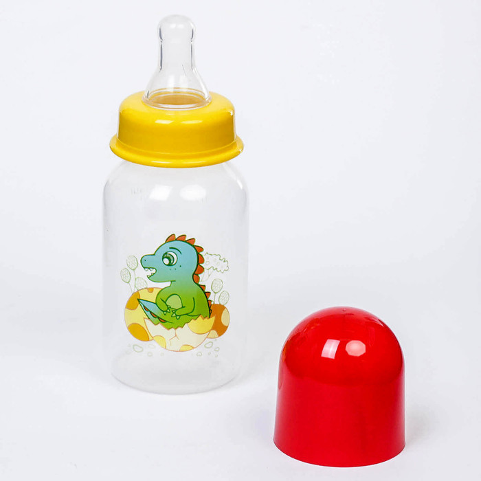 Бутылочка для кормления «Малыш из яйца», классическая, 125 мл, от 0 мес., цвета МИКС