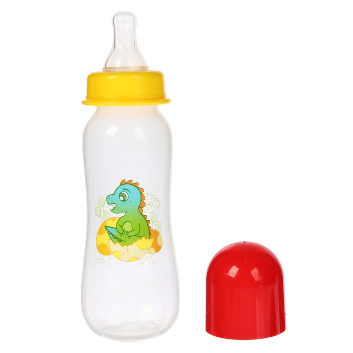 Бутылочка для кормления «Малыш из яйца», с талией, 250 мл, от 0 мес., цвета МИКС