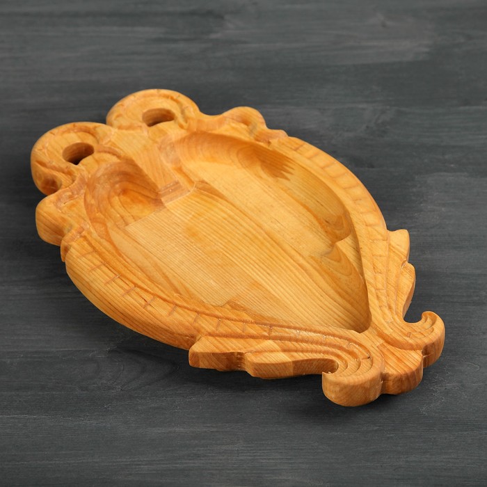 Тарелочка треугольная для подачи головы барана с головой архара