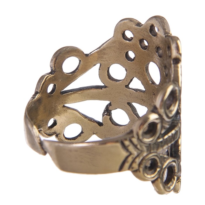 Перстень «Солнечник», литой,латунь, D=17-21 мм