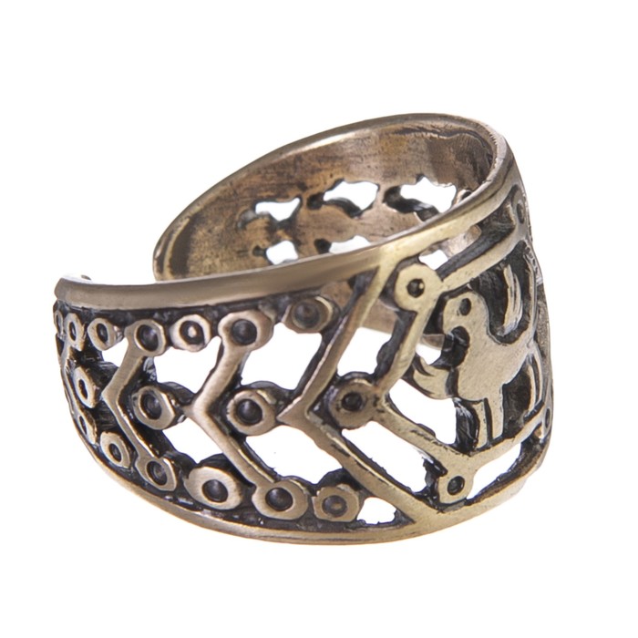 Перстень «Крылышко ангела», литой, латунь, D=17-21 мм