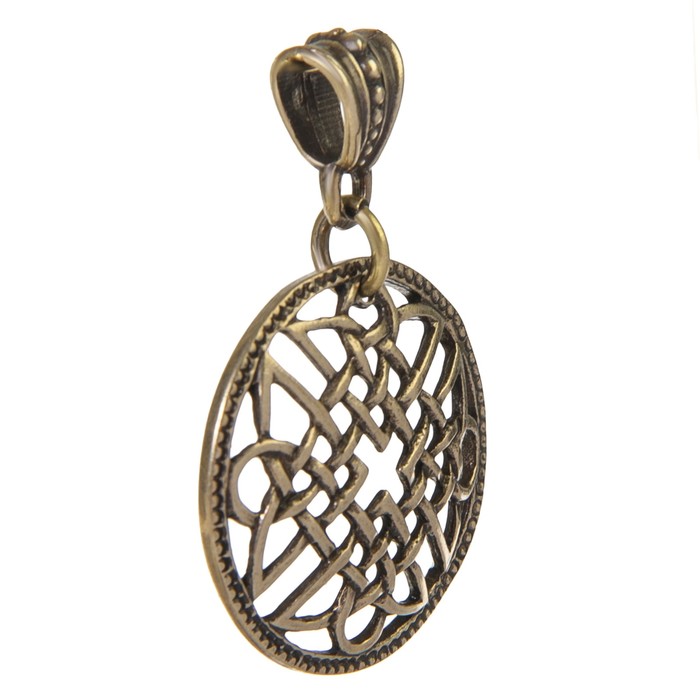 Подвеска оберег «Кельтский узор» латунь высота 40, ширина 33