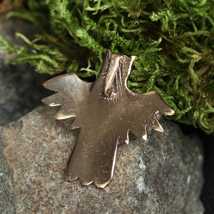 Подвеска оберег «Хранитель духа» латунь высота 31, ширина 31