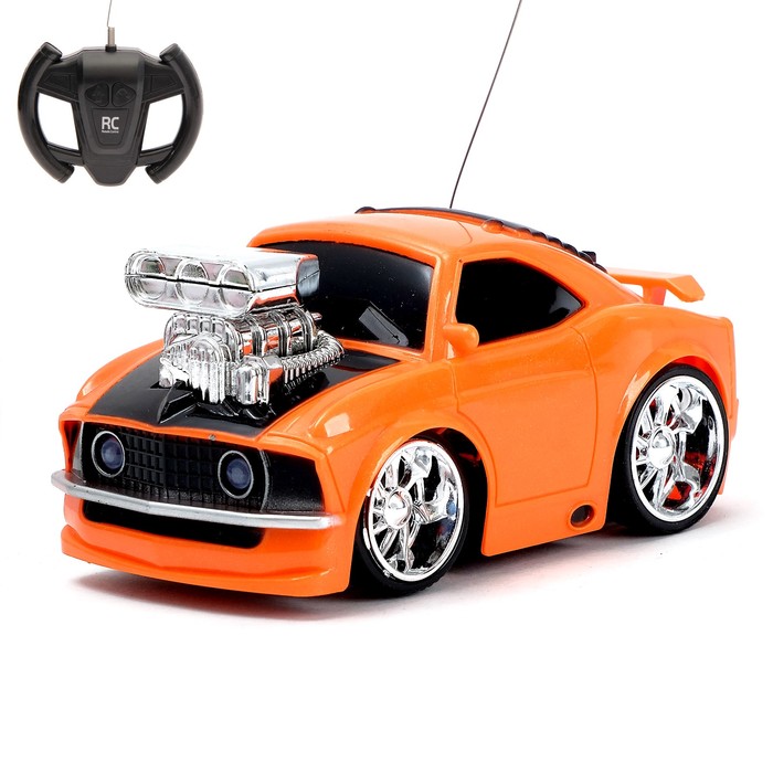 Машина радиоуправляемая "Форсаж", работает от батареек, световые и звуковые эффекты, цвета МИКС