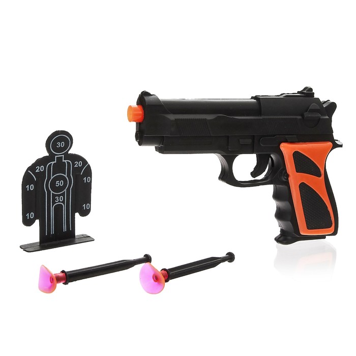 Пистолет "Дарт", с мишенью, стреляет присосками