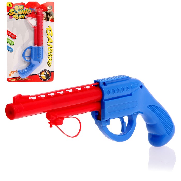 Пистолет "Джо", издает громкий хлопок, цвета МИКС