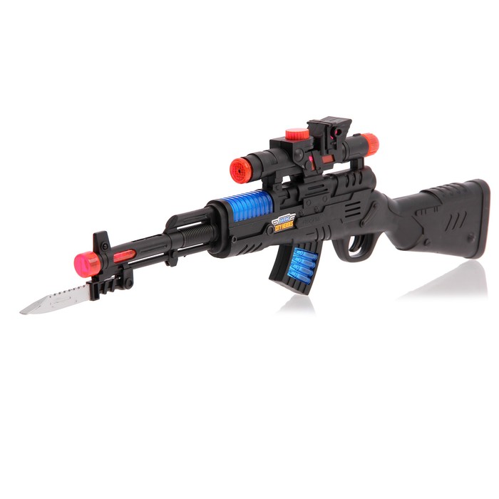 Винтовка "Шторм", световые и звуковые эффекты, работает от батареек, цвета МИКС