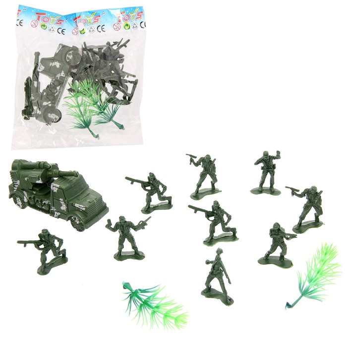 Набор солдатиков "Застава", с аксессуарами, с техникой