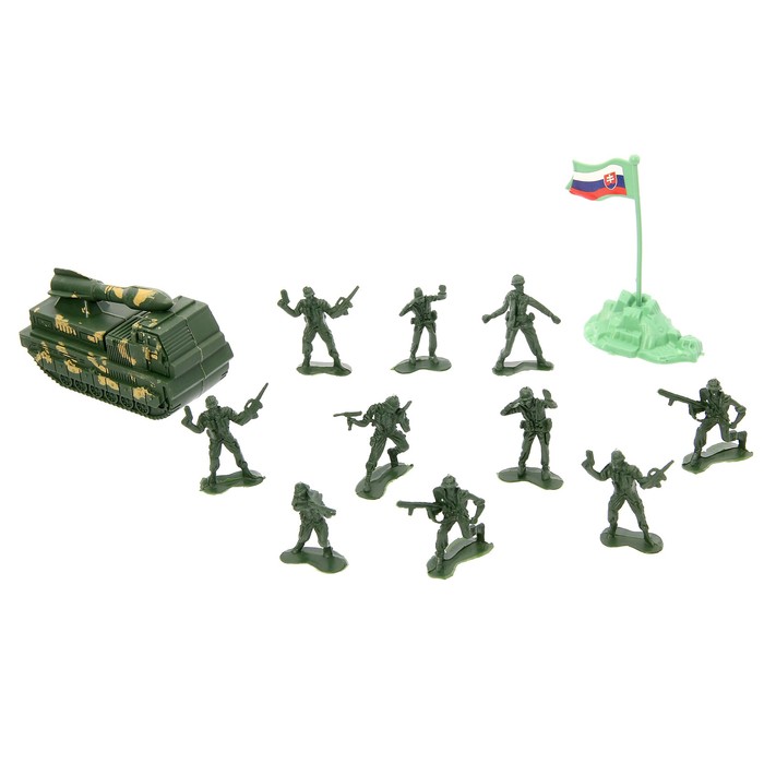 Набор солдатиков "Армия", с аксессуарами, техникой