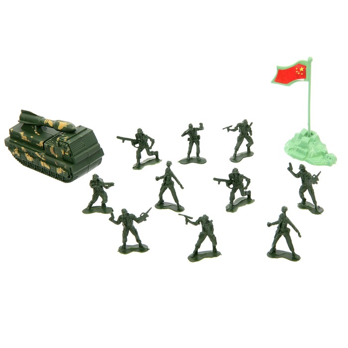 Набор солдатиков "Армия", с аксессуарами, техникой