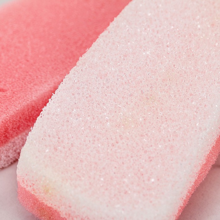 Губка комбинированная, банная "Великан", цвет МИКС