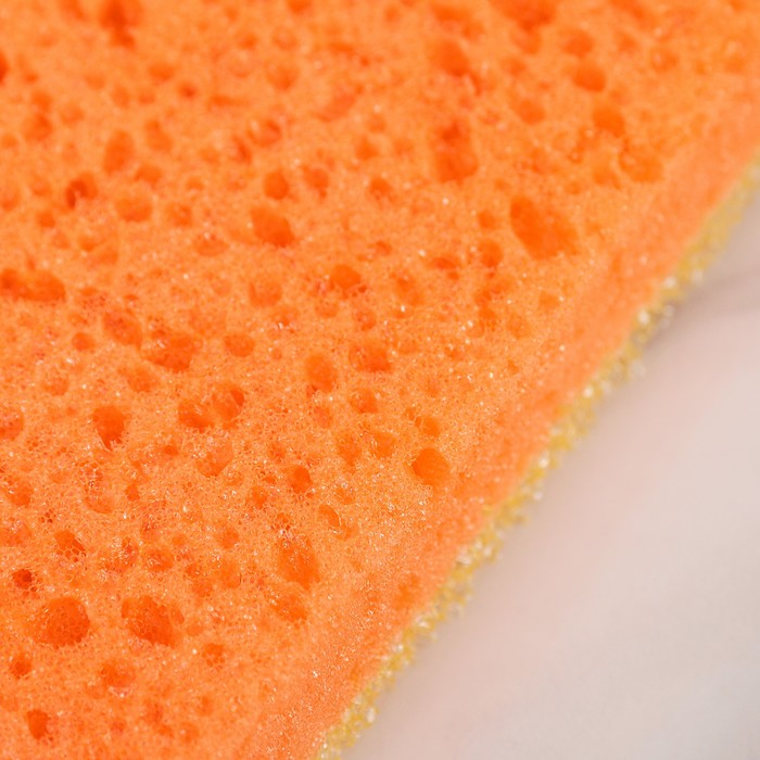 Губка жесткая, банная "Банный скраб мини", цвет МИКС