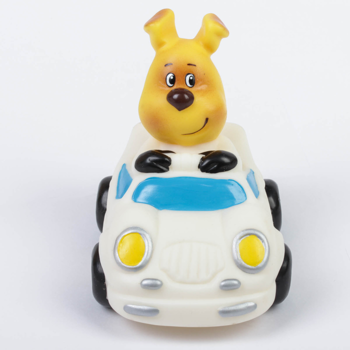 Резиновая игрушка "Пёсик за рулём 2"
