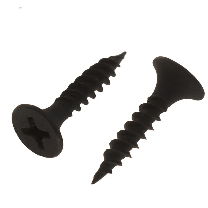 Саморезы по гипсокартону частая резьба "ШУРУПЬ", 3.5х19 мм, в коробке 16000 шт.